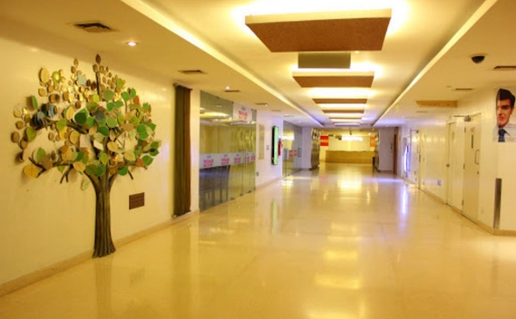 Lobby area at Apollo Health City